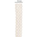 Cotton lace ribbon for decoration and handicrafts, 15mm wide, 10m long | Floristik24.ie