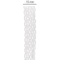 Cotton lace ribbon, fine decorative ribbon for crafting, 15mm wide, 10m long | Floristik24.ie