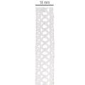 Decorative lace ribbon, cotton, for creative design, 18mm, 10m | Floristik24.ie
