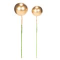 Floristik24 Artificial golden berry balls on wire for festive arrangements, 2cm, 48 pieces