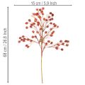 Artificial berry branch, lifelike autumn decoration, 68cm | Floristik24.ie