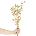 Artificial berry branch decoration, gold, 70cm, 3 pieces | Floristik24.ie