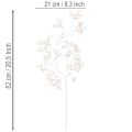 Artificial white berry branch, decoration/craft supplies, 52cm | Floristik24.ie