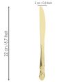 Gold cutlery set, 16 pieces, in a cardboard box | Floristik24.ie