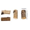 Decorative birch wood pieces with bark for crafts, 3cm, 300g | Floristik24.ie