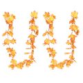 Leaf garland autumn garland orange yellow 168cm 2pcs | Floristik24.ie