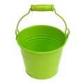 Floristik24 Tin bucket mix green Ø10cm H8cm 10p