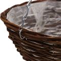Floristik24 Flower basket brown hanging basket hanging basket plant basket Ø34cm