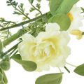 Floristik24 Artificial flower garland decoration garland cream yellow white 125cm