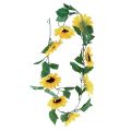 Floristik24 Flower garland with 8 artificial sunflowers 135cm