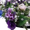Floristik24 Flower wreath artificial wall decoration flowers purple white Ø30cm H9cm