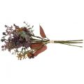 Bouquet artificial thistle eucalyptus bouquet floral decoration 36cm