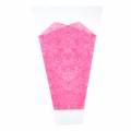 Floristik24 Flower bag pink L40cm B12-30cm 50p