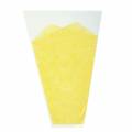 Floristik24 Flower bag jute pattern yellow L36cm W25cm - 12cm 50p