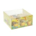 Floristik24 Chenille chicks in the nest yellow 5cm 4pcs