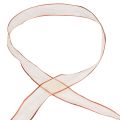 Floristik24 Chiffon ribbon organza ribbon organza orange 25mm 20m