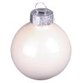 Christmas tree balls glass tree balls Berry Mix Ø5cm 24 pcs Berry Pink Beige cream shiny | Floristik24.ie