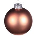 Christmas tree balls silver apricot glass balls Ø5cm 24 pcs | Floristik24.ie