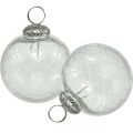 Floristik24 Christmas tree balls, Christmas balls transparent Ø7.5cm 3pcs