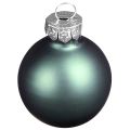 Christmas tree balls made of glass green mother of pearl grey Ø5cm 24 pcs | Floristik24.ie