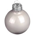 Christmas tree balls made of glass green mother of pearl grey Ø5cm 24 pcs | Floristik24.ie