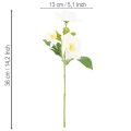 Artificial Christmas rose flower bunch, white, artificial Christmas decoration | Floristik24.ie