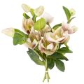 Floristik24 Christmas rose artificial flower decoration, 30cm bunch of 4 pieces