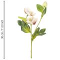 Christmas rose artificial flower decoration, 30cm bunch of 4 pieces | Floristik24.ie