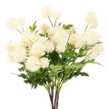 Floristik24 Artificial chrysanthemum flower, creamy white bunch, decorative branch, large 56cm, 4 pieces