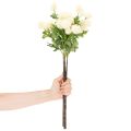 Artificial chrysanthemum flower, creamy white bunch, decorative branch, large 56cm, 4 pieces | Floristik24.ie