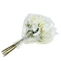 Floristik24 Decorative chrysanthemum bouquet white 28cm 6pcs