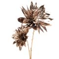 Floristik24 Artificial dahlia flower, long-stemmed with two blossoms, 75cm