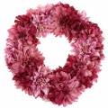 Floristik24 Dahlia blossom wreath old rose, mallow Ø42cm