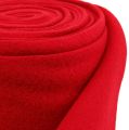 Floristik24 Decorative fleece red 15cm 5m