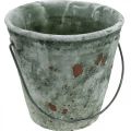 Floristik24 Decorative bucket, flower pot, ceramic bucket antique look Ø19.5cm H19cm