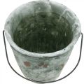 Floristik24 Plant bucket, garden decoration, ceramic bucket, planter antique look Ø16cm H13.5cm