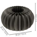 Pumpkin honeycomb paper table decoration, foldable, round, 34cm, 2 pieces | Floristik24.ie