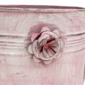 Floristik24 Decorative watering can made of metal pink L33cm W12cm H29cm