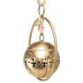 Decorative bell gold hanging decoration metal natural Ø14cm | Floristik24.ie