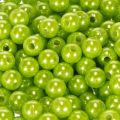 Decorative beads, apple green, Ø8mm, 250 pieces | Floristik24.ie