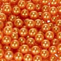 Decorative orange beads, 8mm, 250 pieces | Floristik24.ie