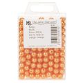 Decorative orange beads, 8mm, 250 pieces | Floristik24.ie