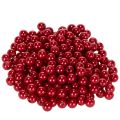 Floristik24 Decorative beads, red, Ø8mm, 250 pieces