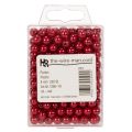 Decorative beads, red, Ø8mm, 250 pieces | Floristik24.ie