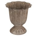 Floristik24 Vintage decorative goblet planter, antique look, grey-brown, Ø15cm, H16cm, for rustic table decoration and stylish home accents