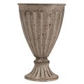 Decorative trophy planter antique look grey brown Ø13cm H19cm | Floristik24.ie