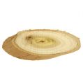 Floristik24 Decorative discs made of wood oval 9-12cm 500g