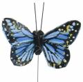 Floristik24 Decorative butterflies on wire multicolored 5.5cm 24pcs