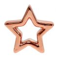 Floristik24 Deco star copper 6.5cm 6pcs