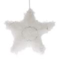 Floristik24 Decorative star made of feathers white 30cm